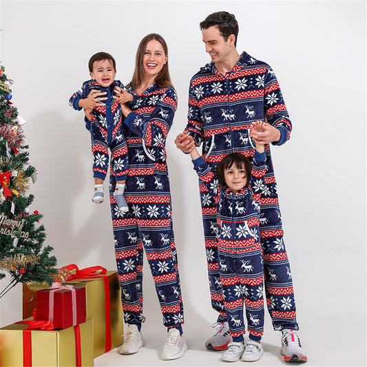 European And American New Family Pajamas Set For Christmas